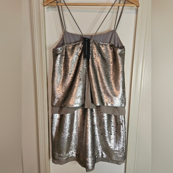 Banana Republic Sequin Mini Dress Size 4 - Picture 5 of 12